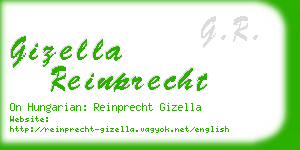 gizella reinprecht business card